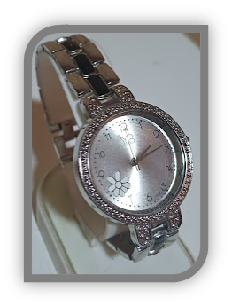 Watch for women silver and black