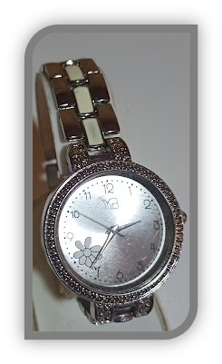 Watch for women silver and white