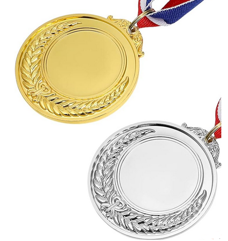 Medals Silver and gold